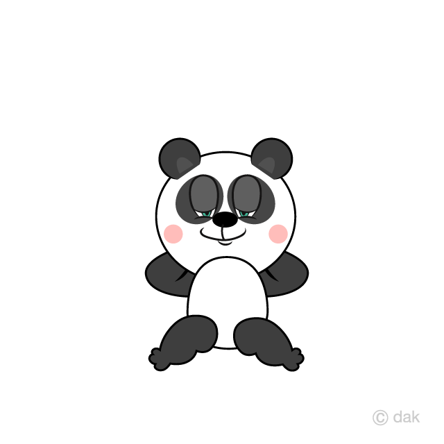 Panda dormido Gratis Dibujos Animados Imágene｜Illustoon ES