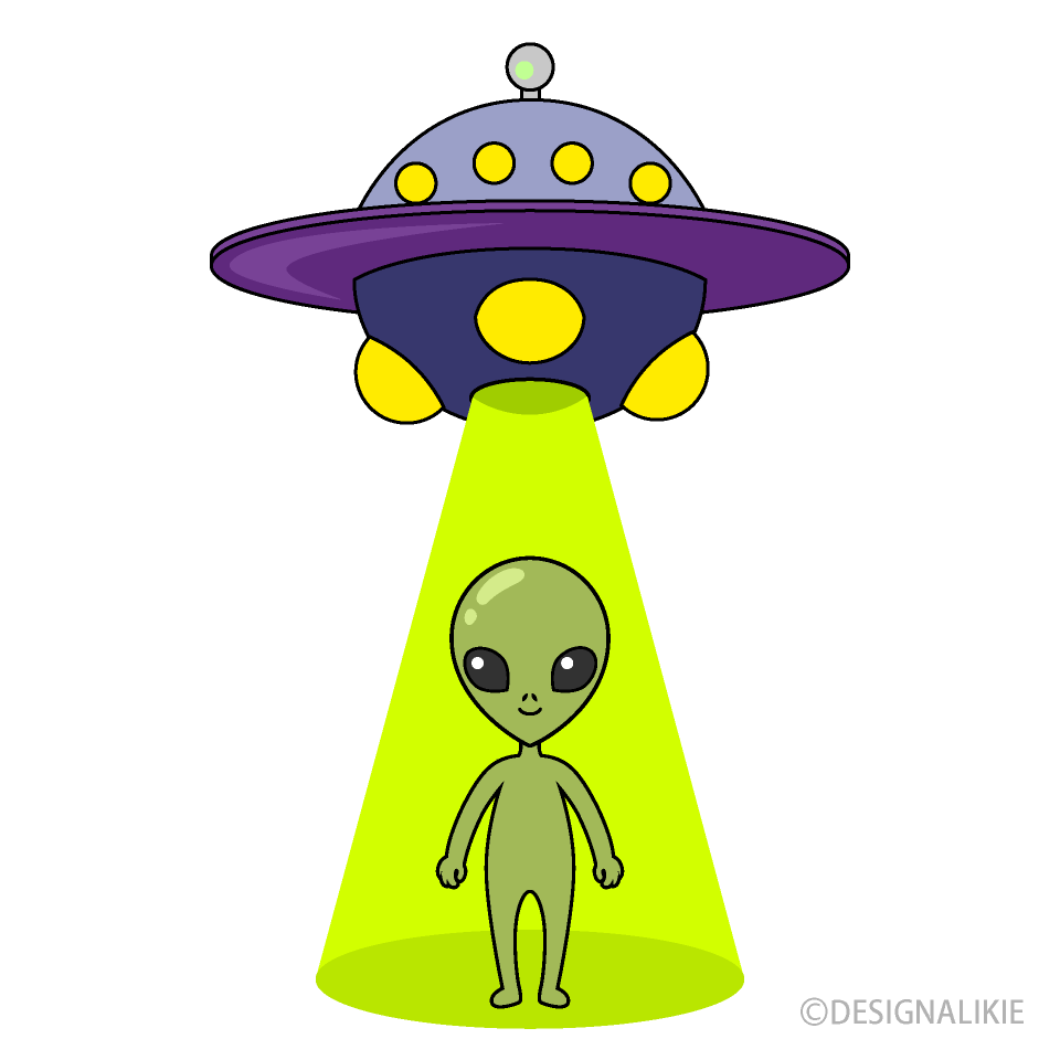 Extraterrestre y Rayo OVNI