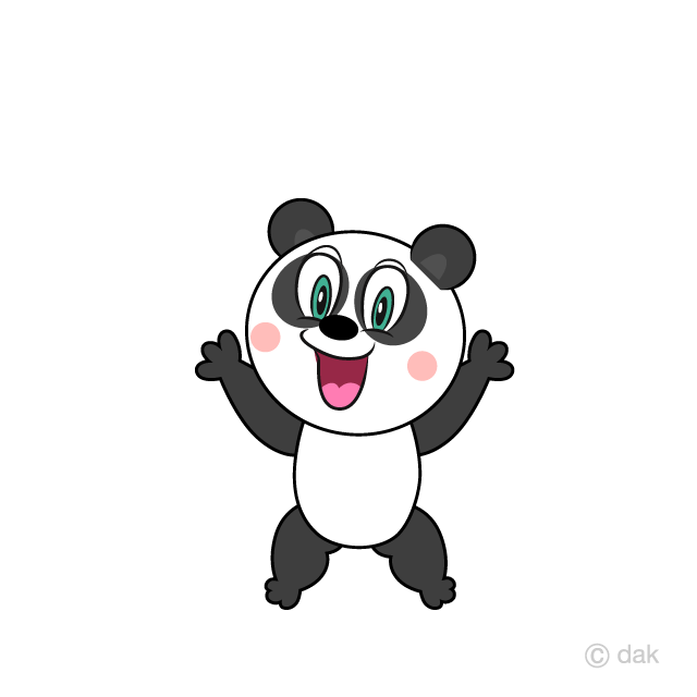 Panda sorprendente