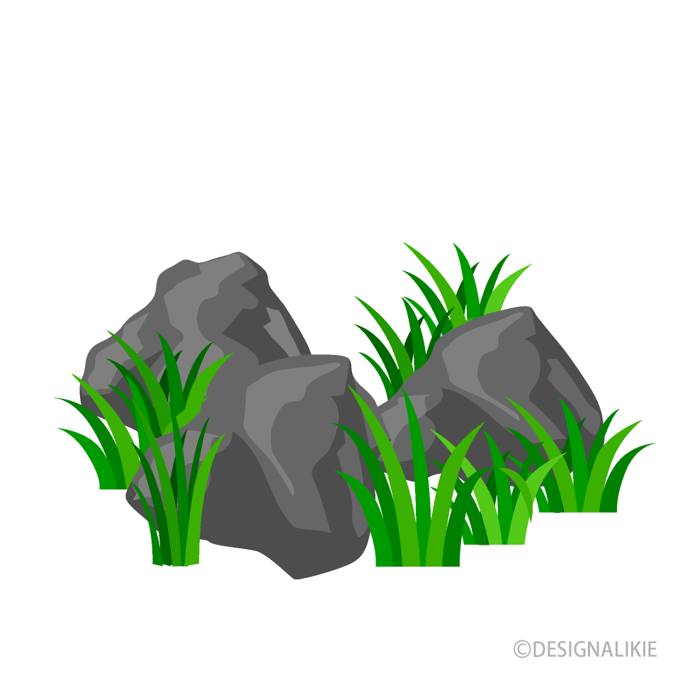 Stone on Grass
