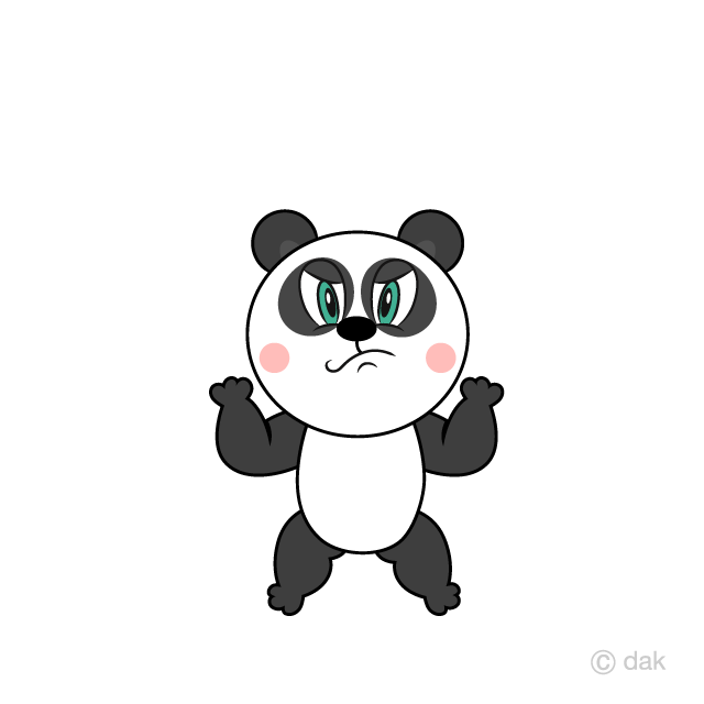 Panda enojado