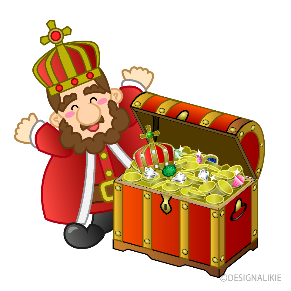 Fat King with Treasure Chest