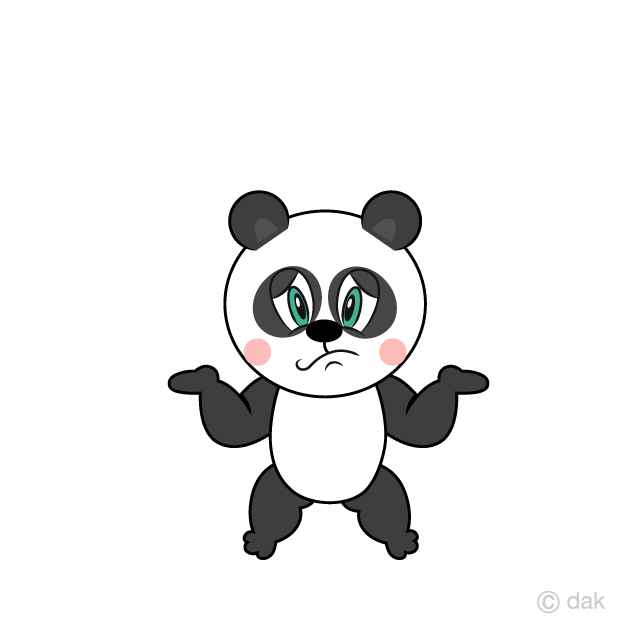 Panda preocupado