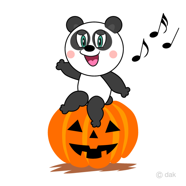 Panda de Halloween
