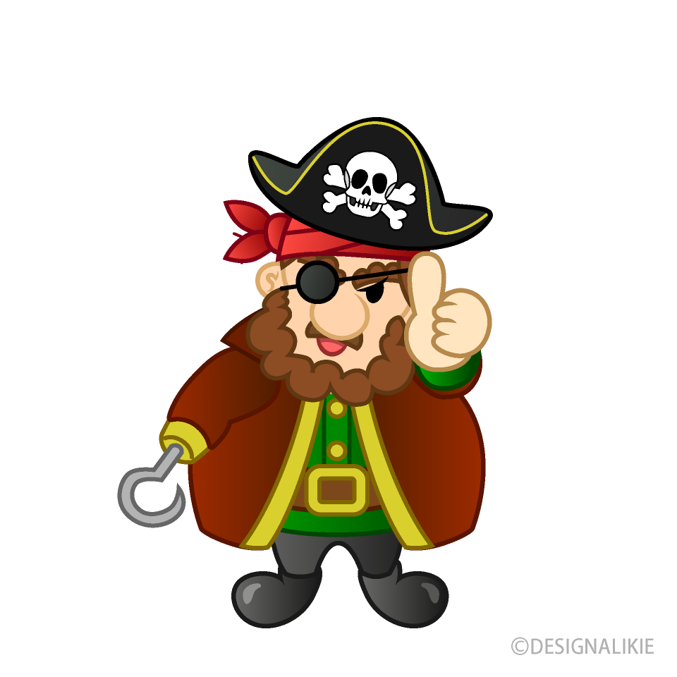 Pirata Gordo con Pulgar Arriba