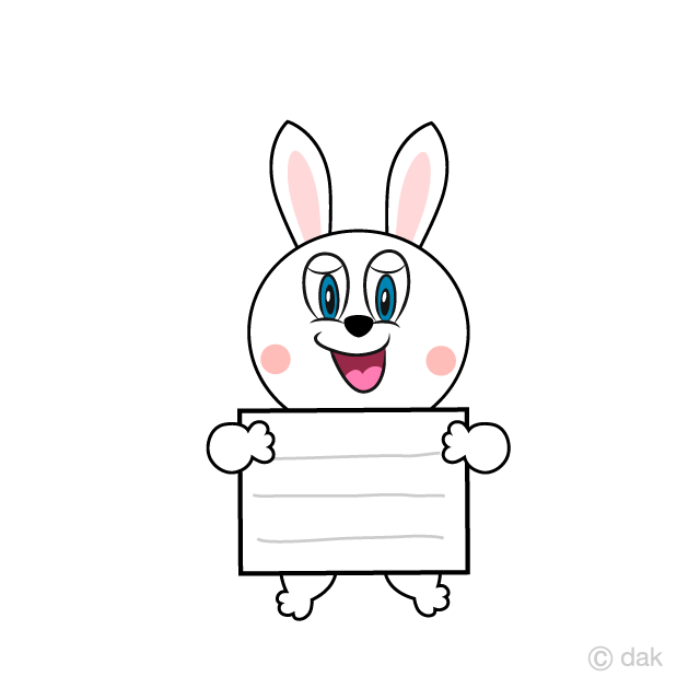 Rabbit with a Board