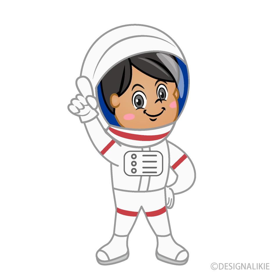 Girl Astronaut Posing