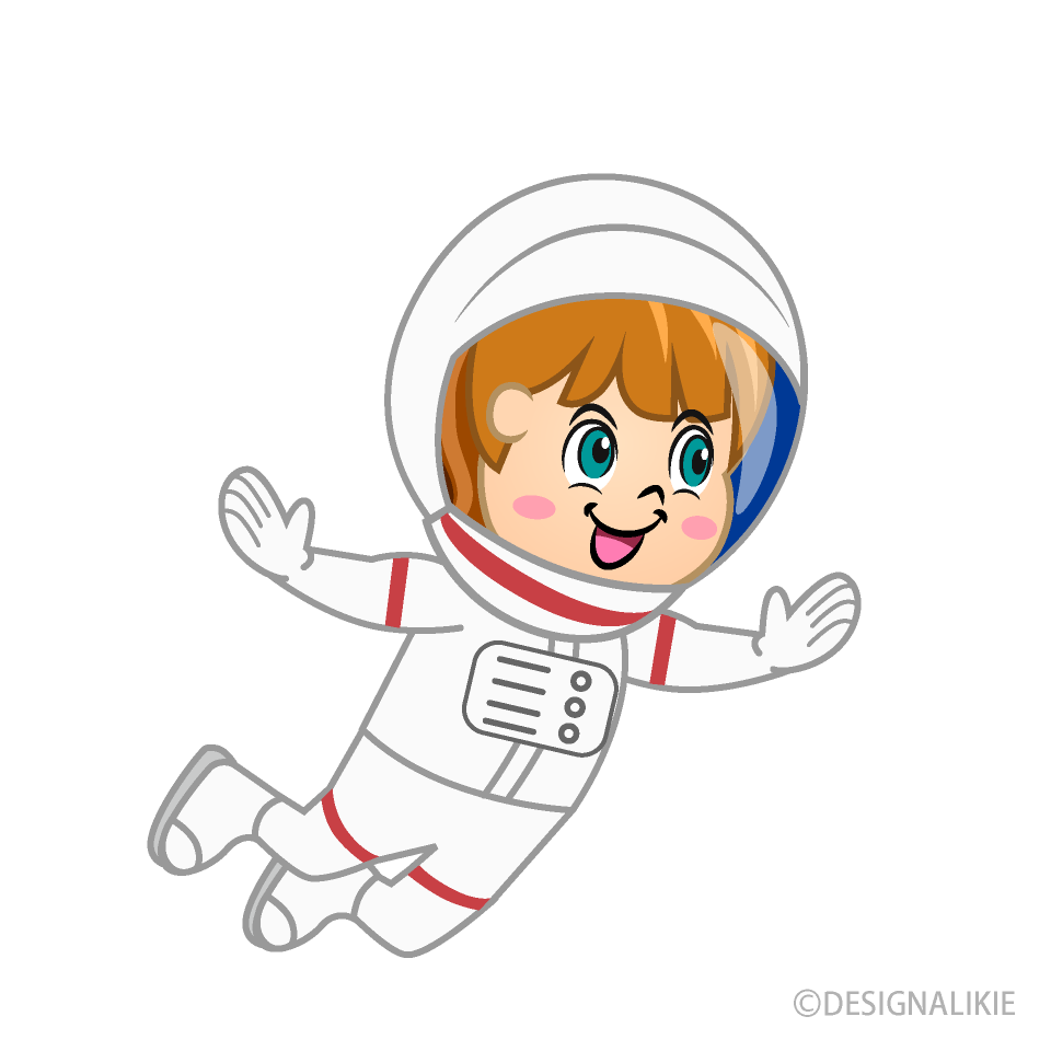 Niña Astronauta Flotando