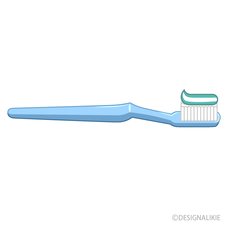 Toothbrush with Paste (Side)
