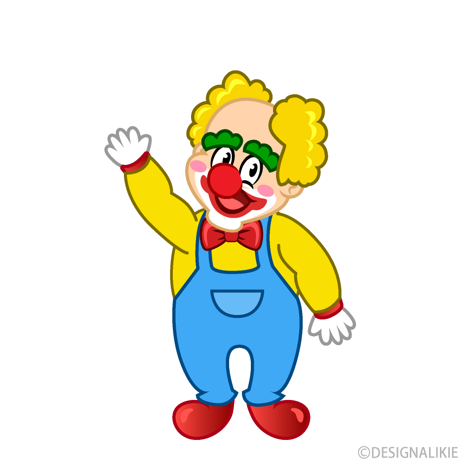 Hi Clown Clip Art Free PNG Image｜Illustoon