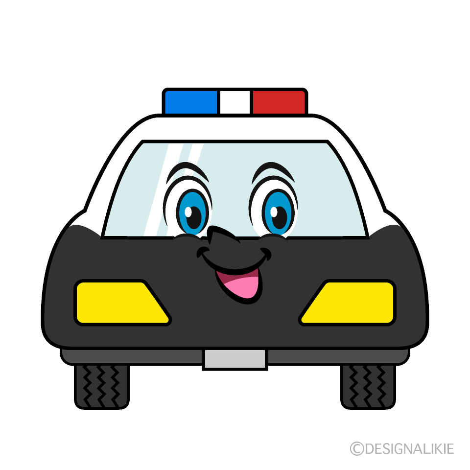 Smile Police Car