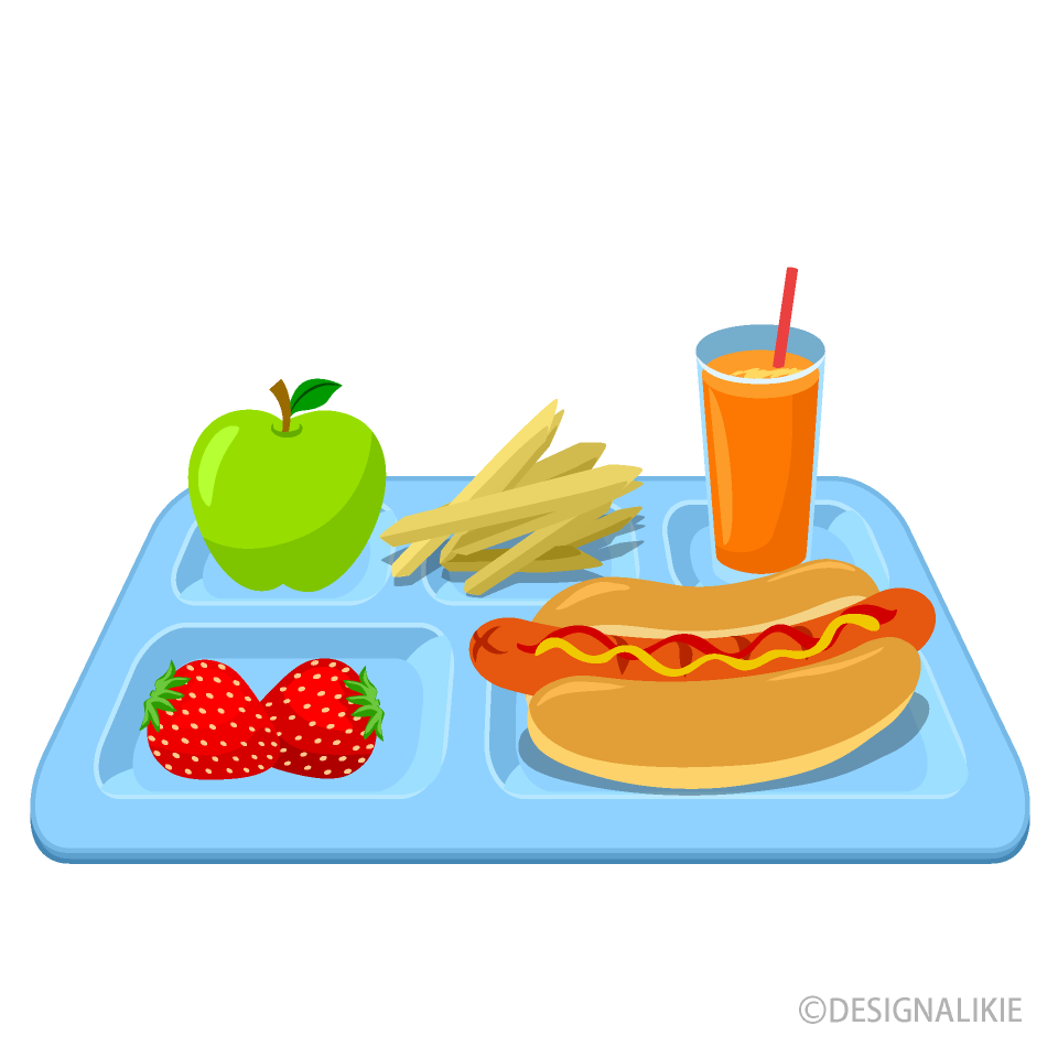 dinner plate with food clipart school