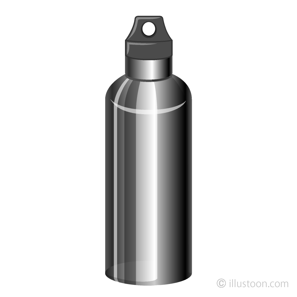Stainless Water Bottle Clip Art Free PNG Image Illustoon