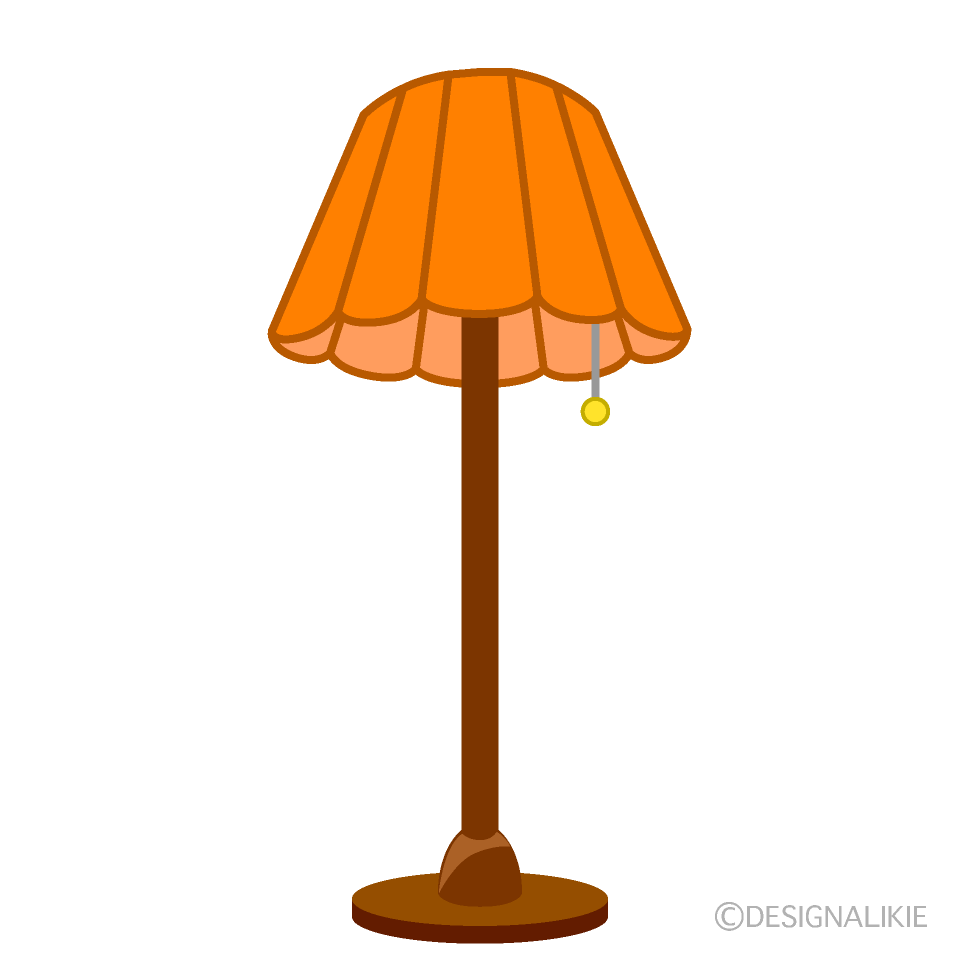 Lámpara de Pie Naranja