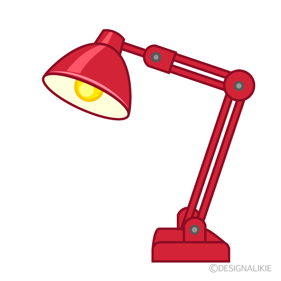 Lámpara de Escritorio Roja