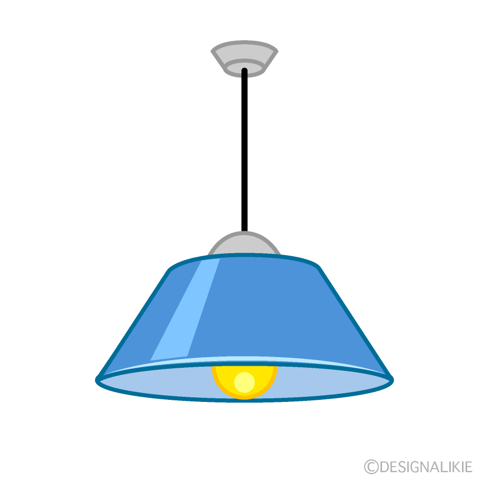 Blue Ceiling Lamp