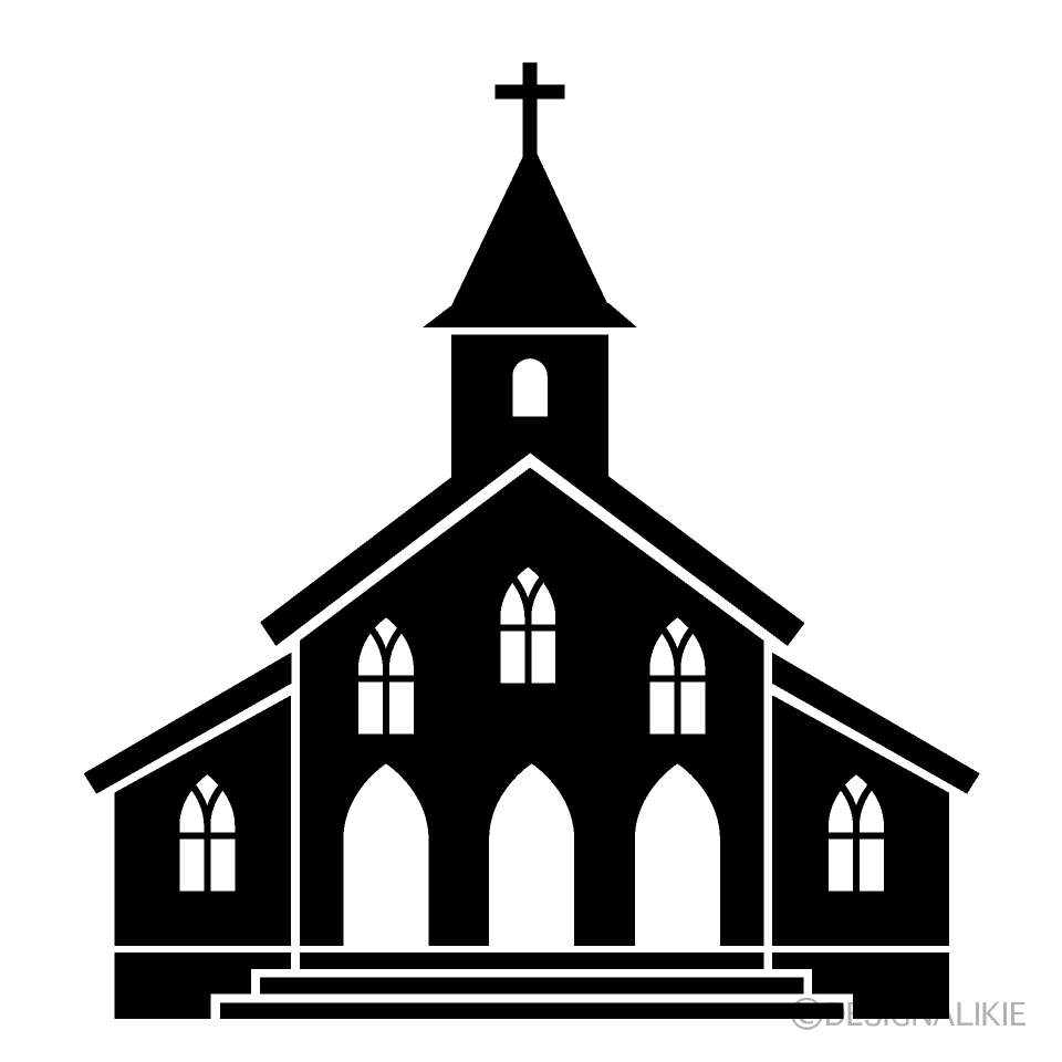 church silhouette png