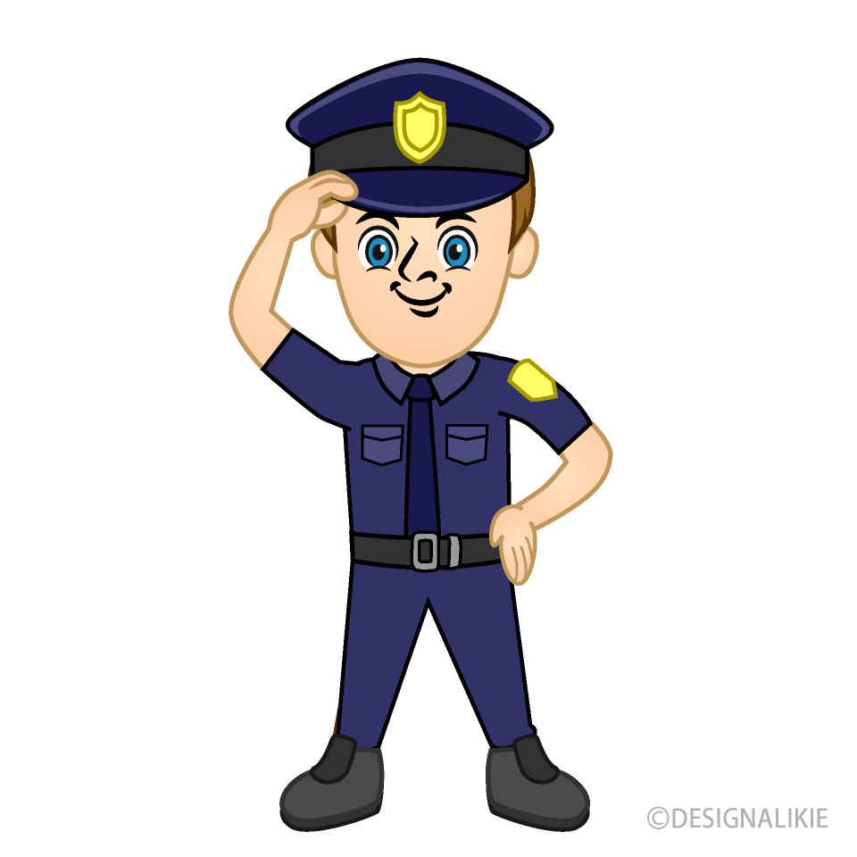 Policeman Cartoon Free PNG Image｜Illustoon