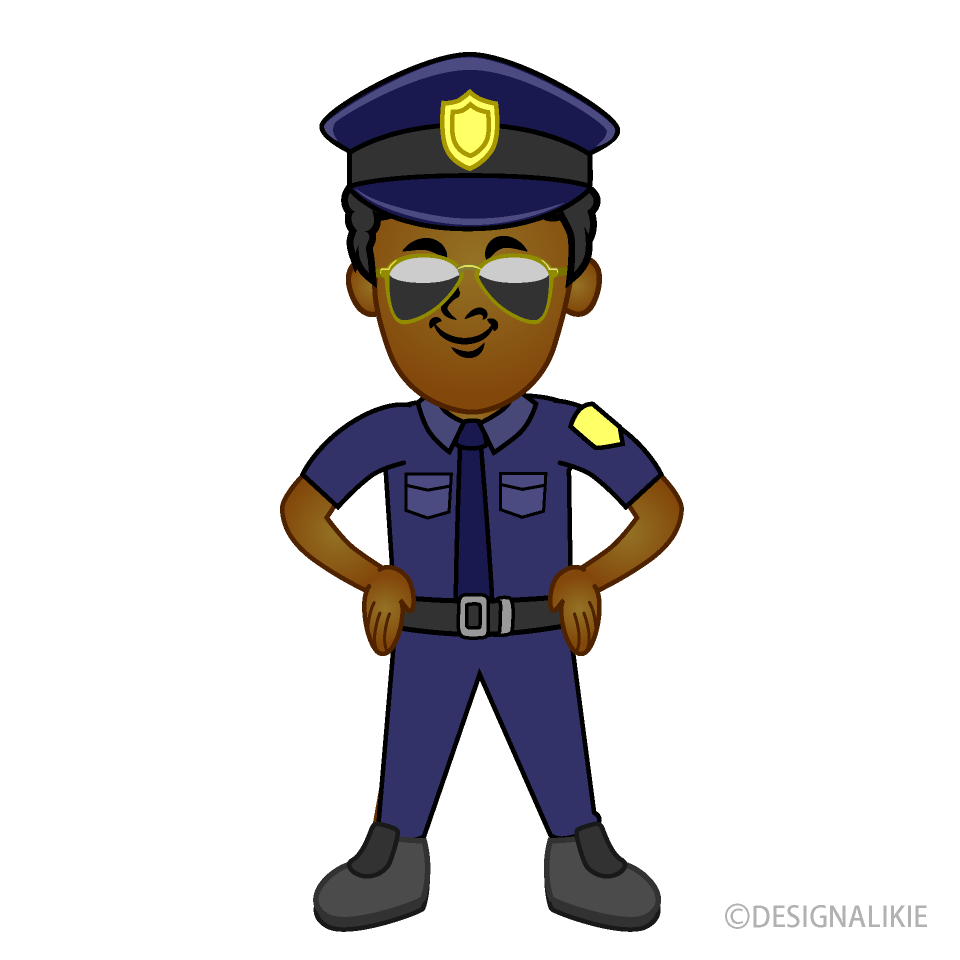 Oficial de Policía con Gafas de Sol