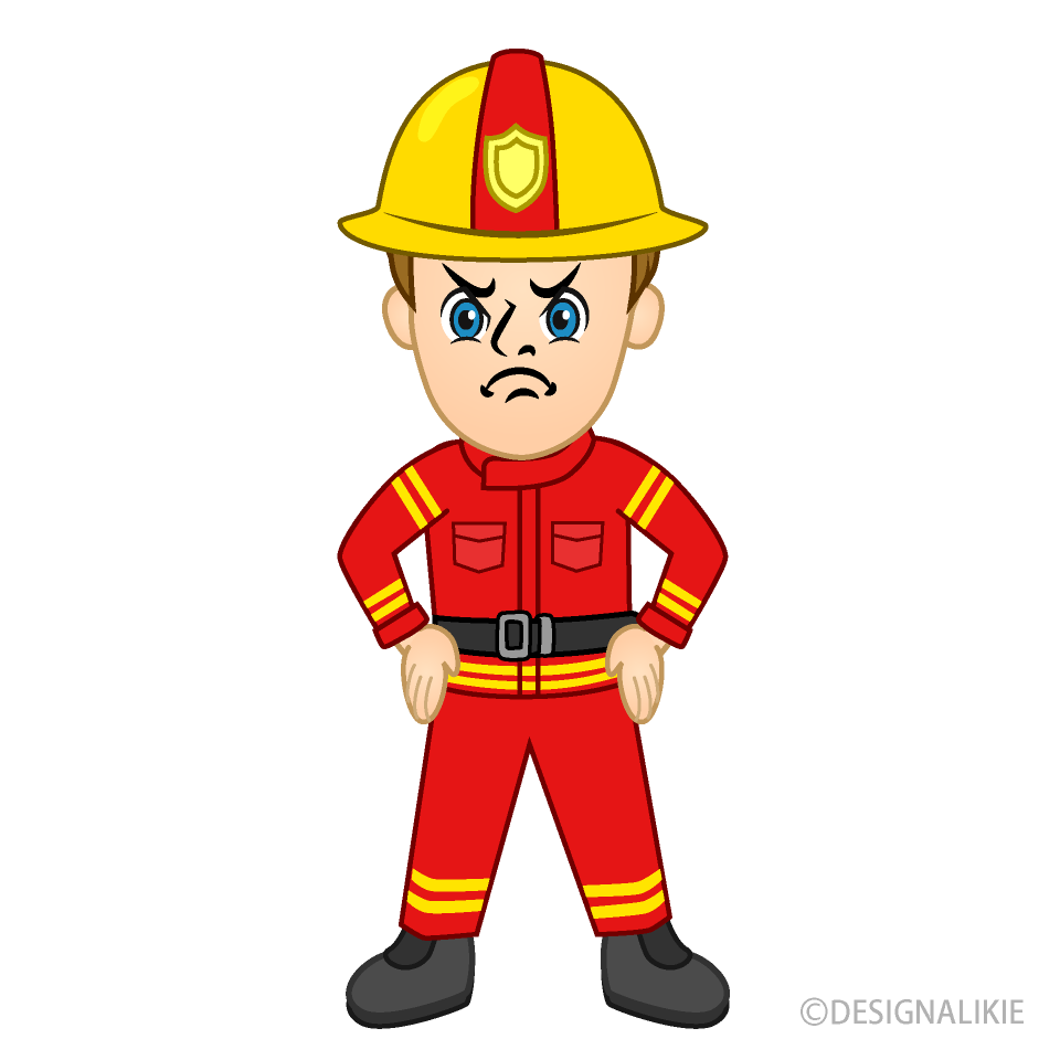 Angry Red Firefighter