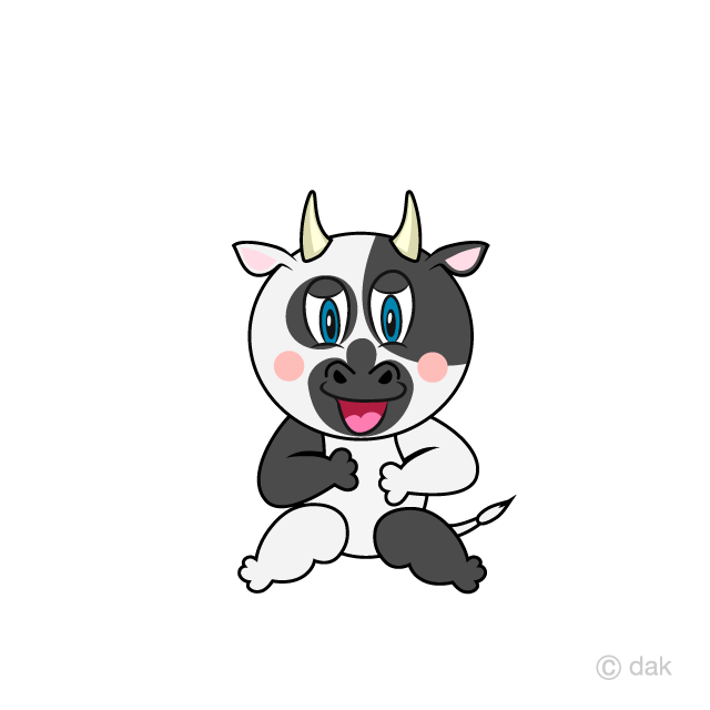 Vaca riendo Gratis Dibujos Animados Imágene｜Illustoon ES