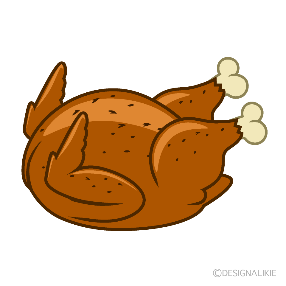 whole roasted chicken clip art