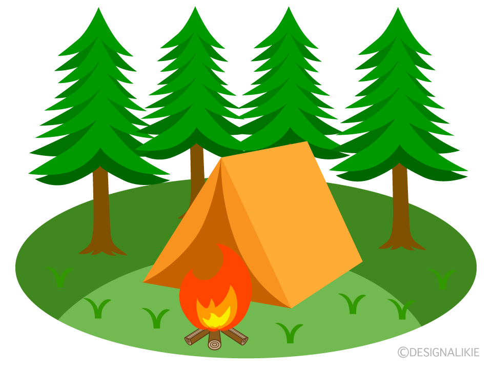 Campfire at Campsite
