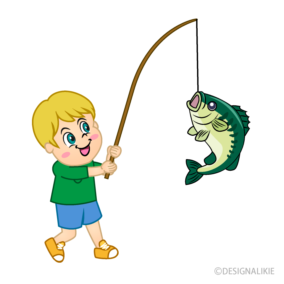 Boy Reeling Fish