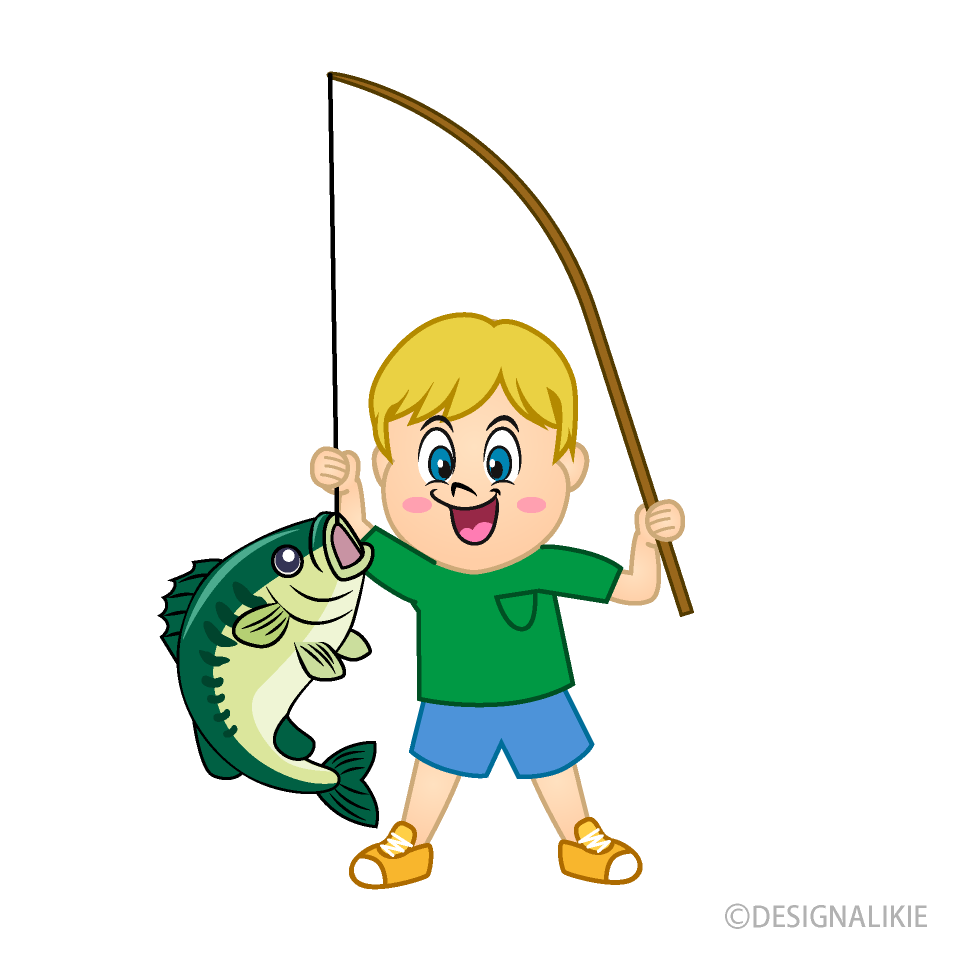 Boy Enjoy Fishing
