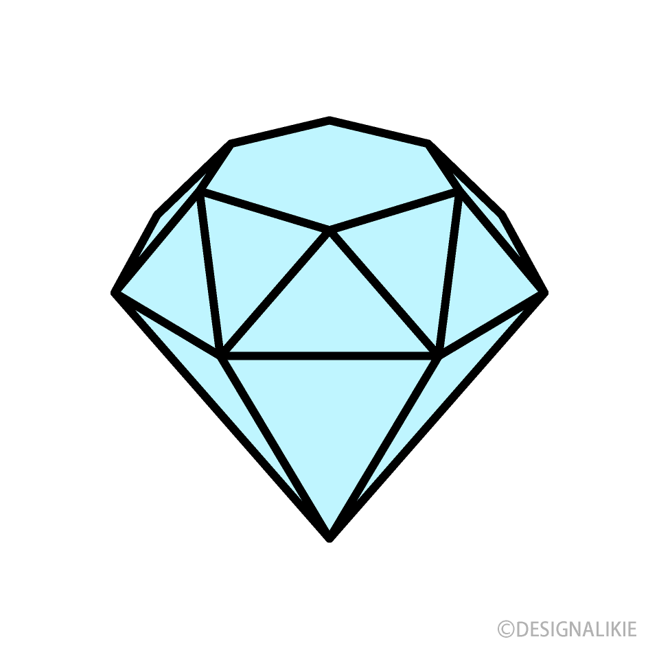 Simple Light Blue Diamond