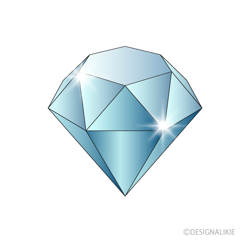 Sparkling Light Blue Diamond