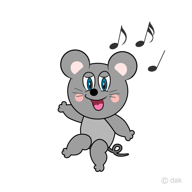 Dancing Mouse Cartoon Free PNG Image｜Illustoon