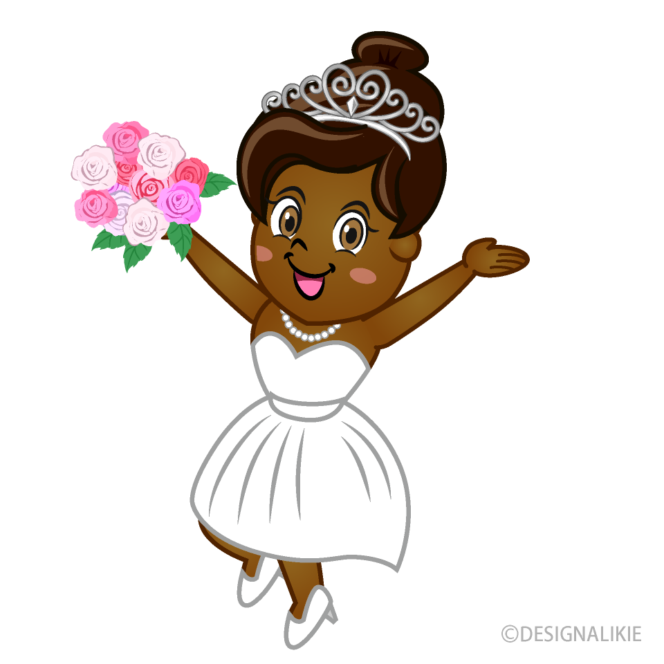 Happy African American Bride
