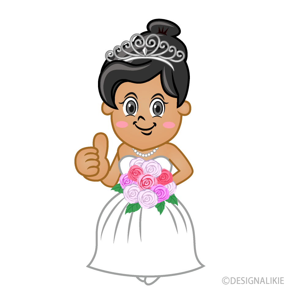 Asian Bride Thumbs Up