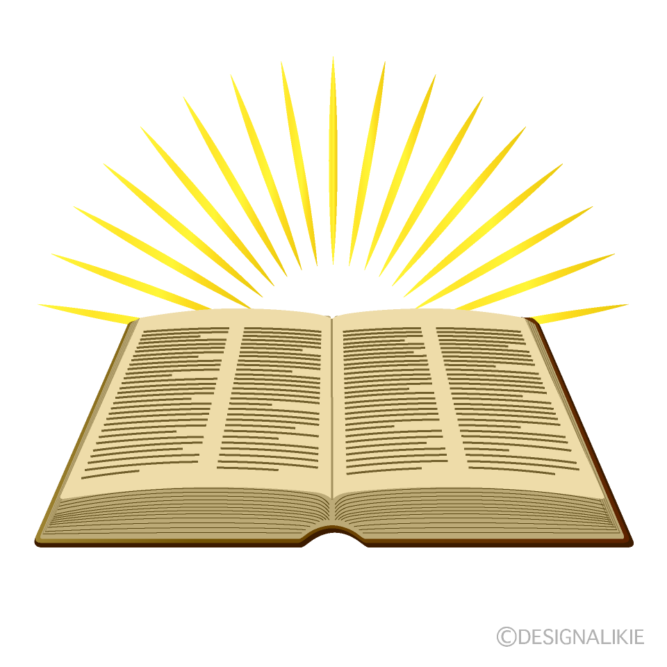 Glowing Open Bible