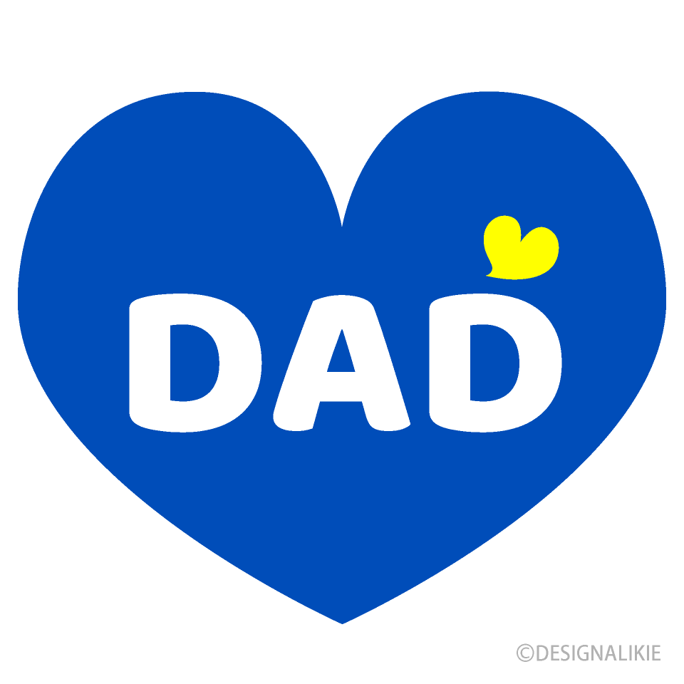 Blue Dad Heart