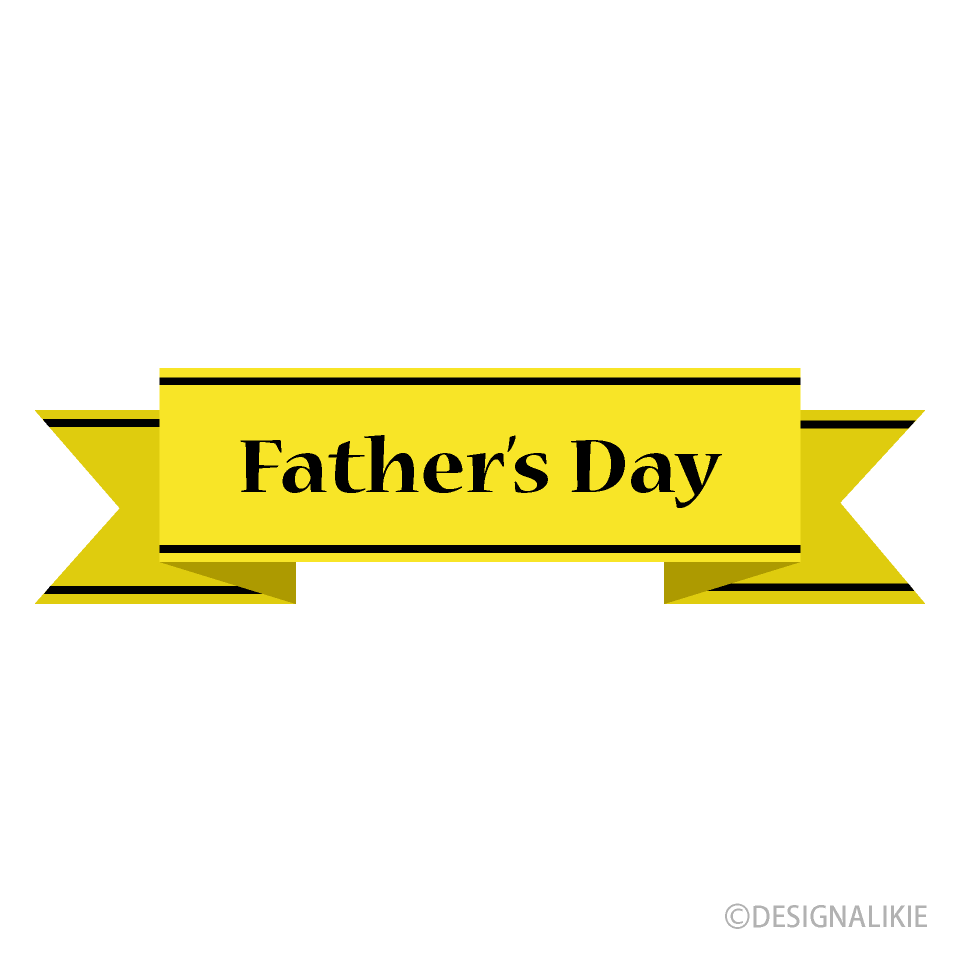 Father's Day Simple Yellow Ribbon
