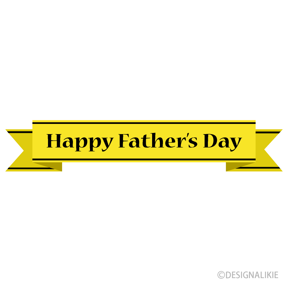 Happy Father's Day Long Yellow Ribbon