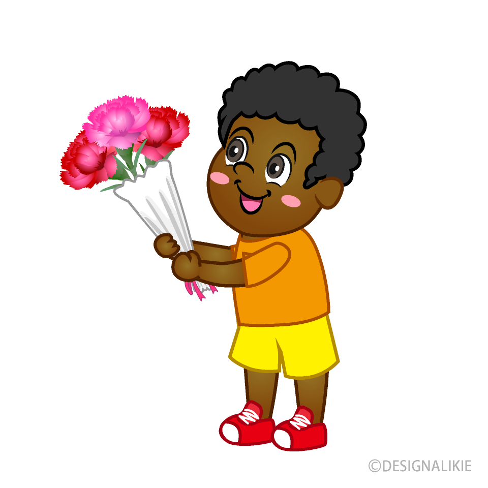 Boy Giving Flowers