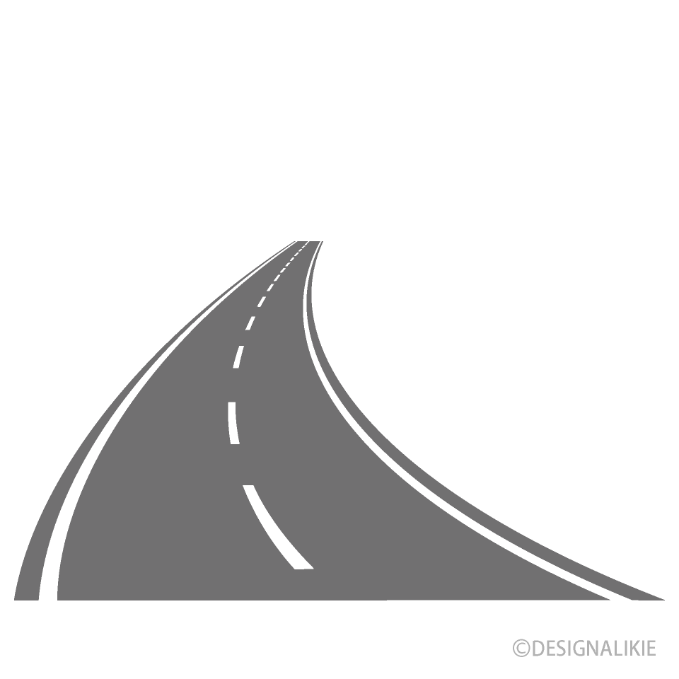 Right-curved Roadway