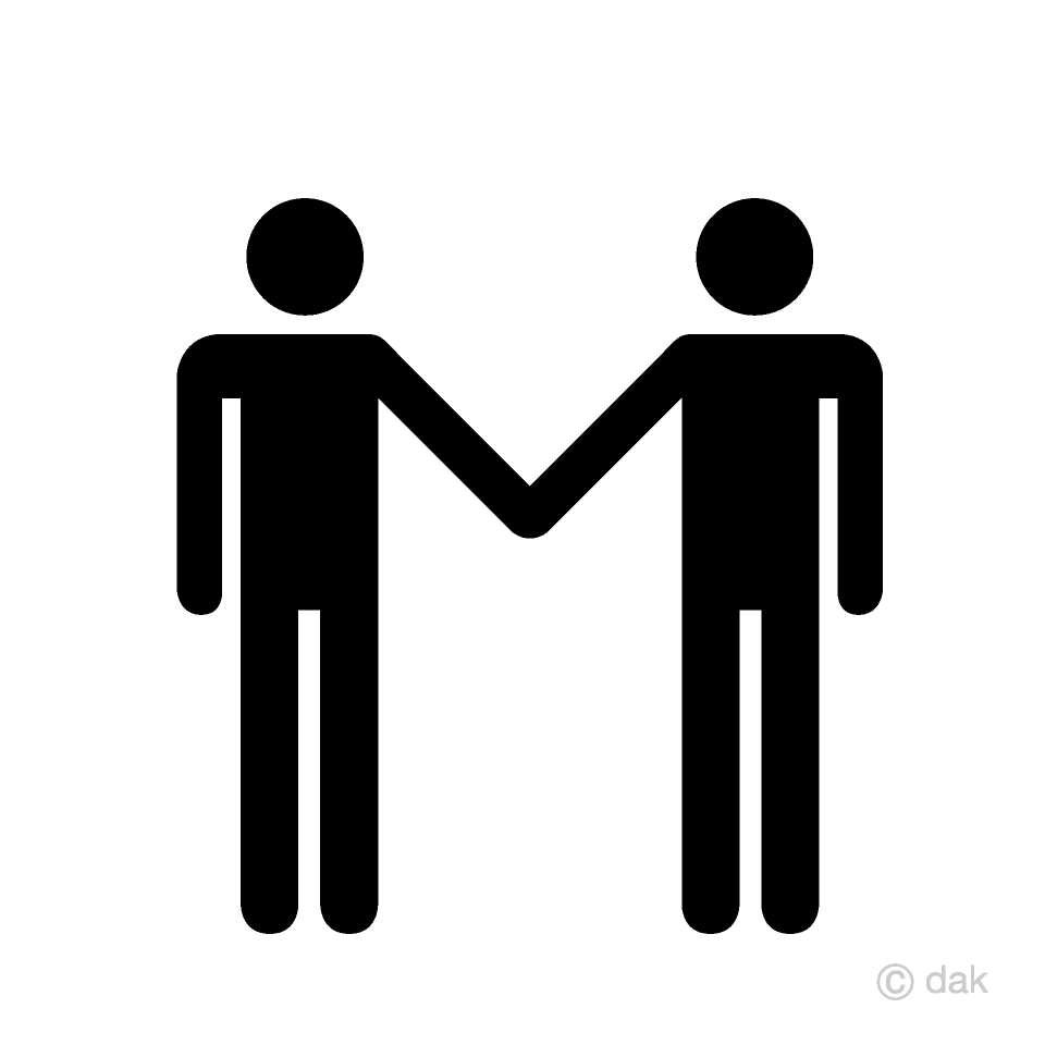 People Shaking Hands Pictogram