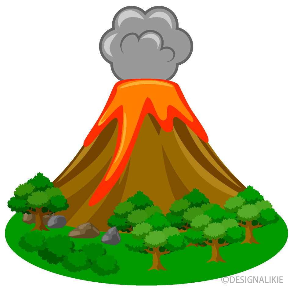 Forest and Volcano
