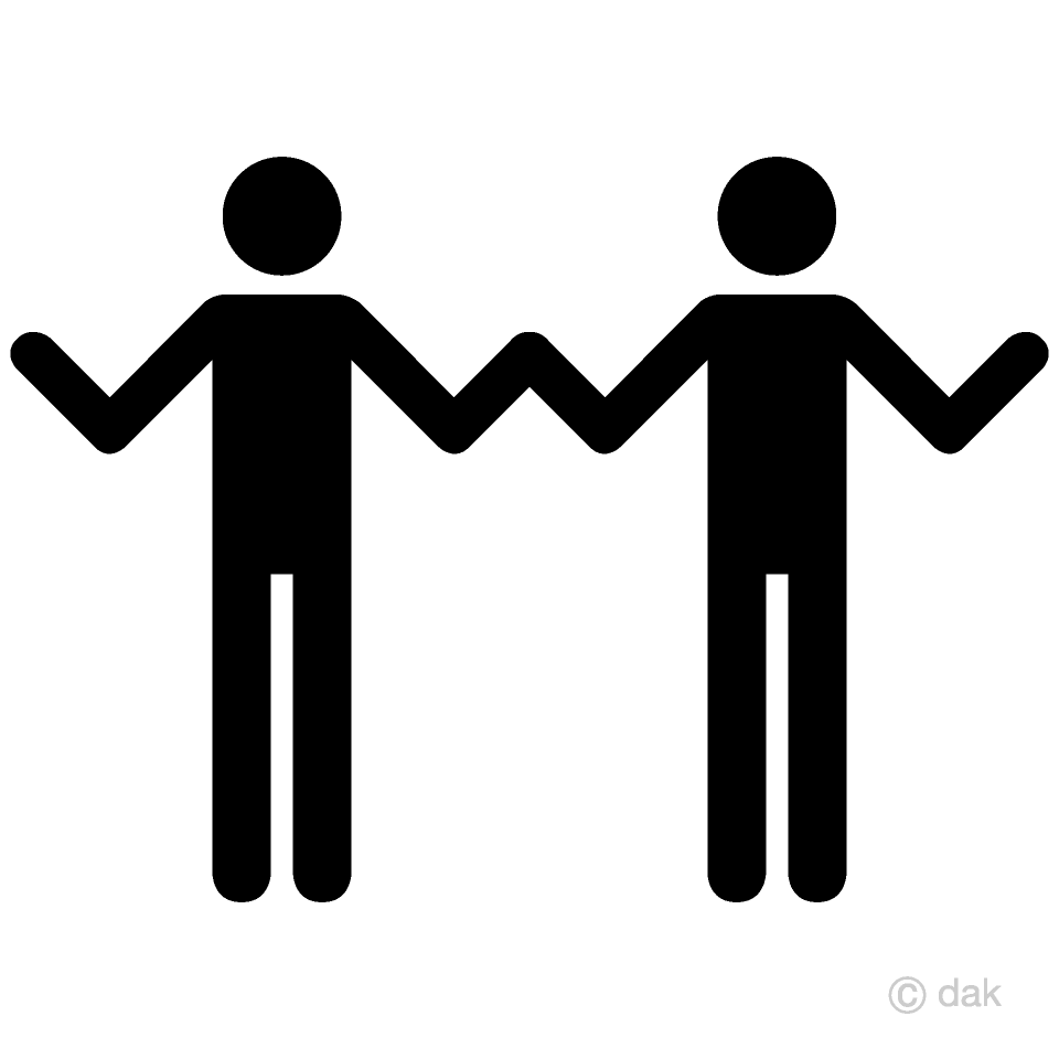 People who held hands Pictogram