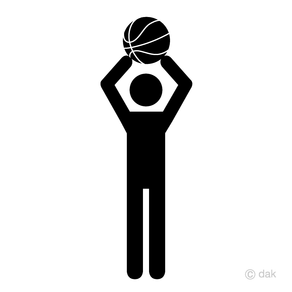 Pictograma de tiro de baloncesto
