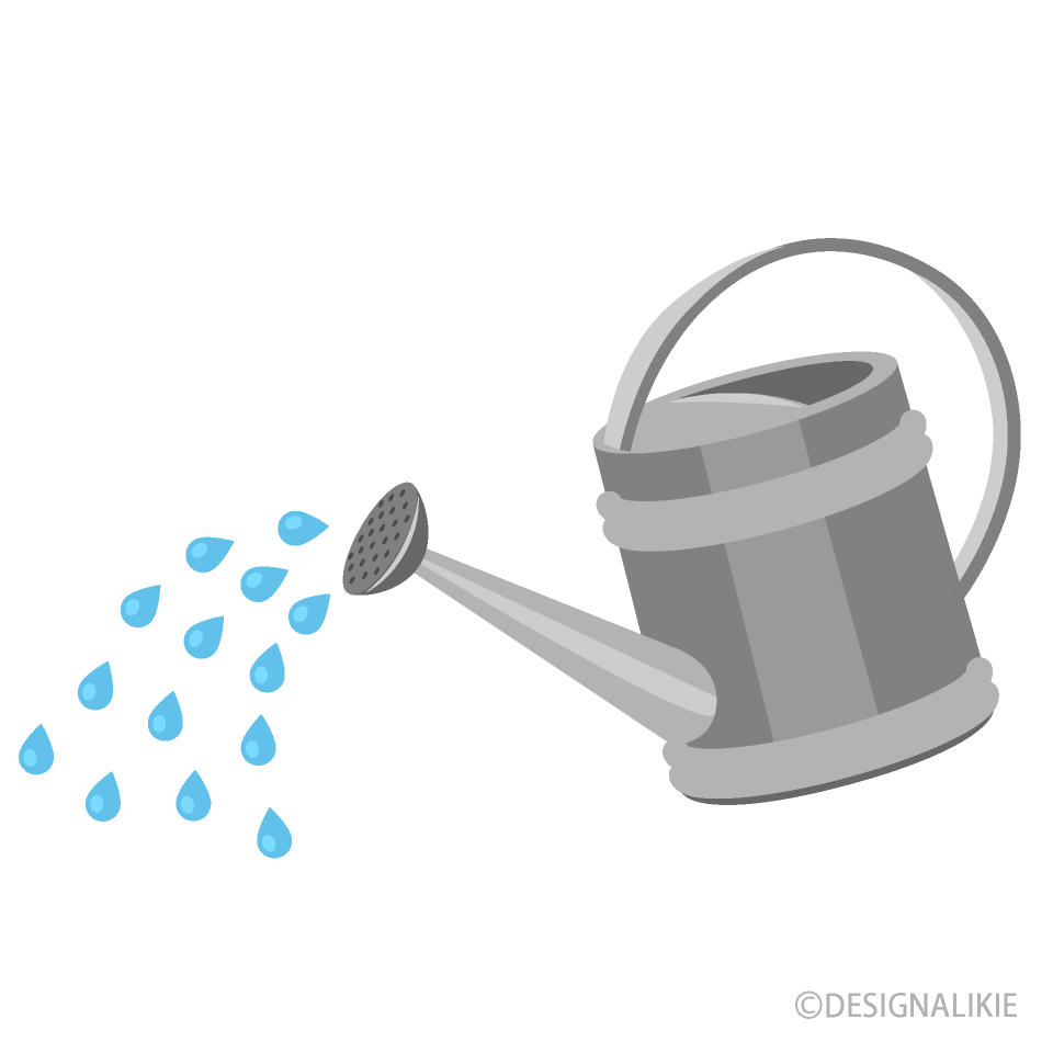 watering can pouring water clip art