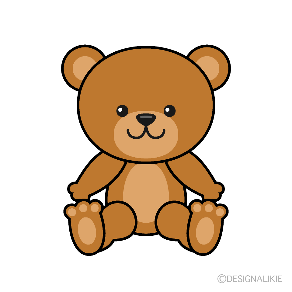 Teddy Bear Clip Art Free PNG Image｜Illustoon