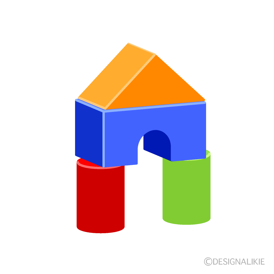 Building Blocks Clip Art Free PNG Image｜Illustoon