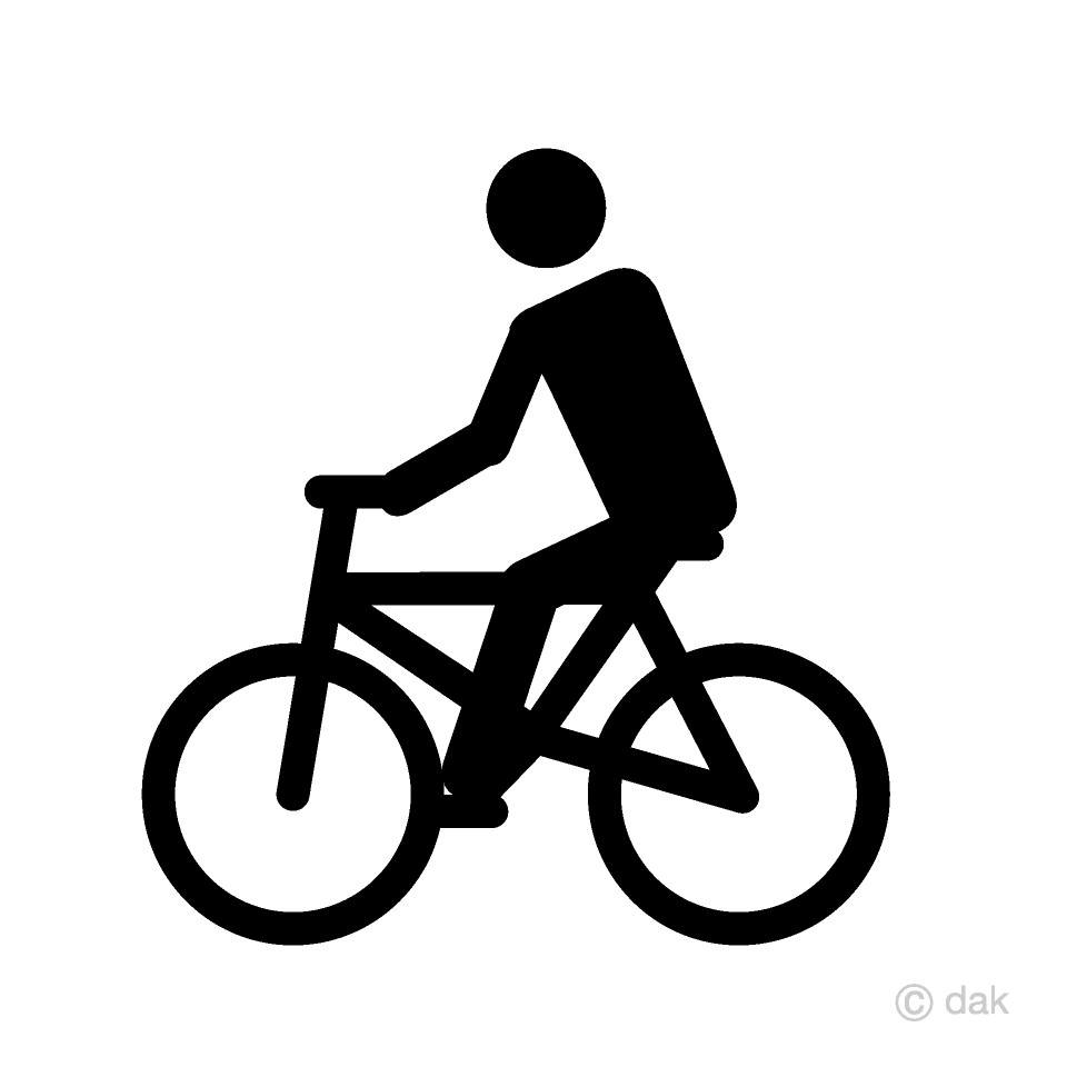 Pictograma de ciclista