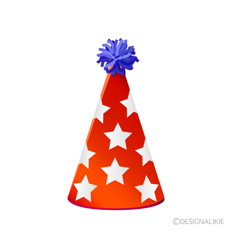 Stars Red Birthday Hat