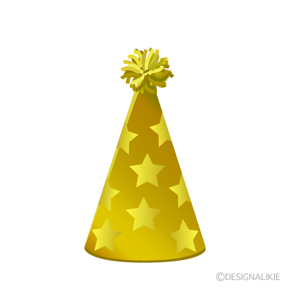 Golden Stars Birthday Hat